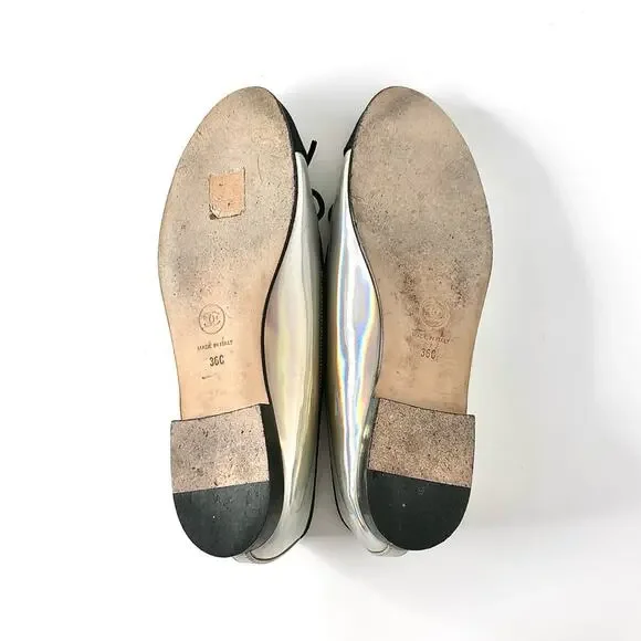 Chanel CC Logo Iridescent Patent Cap Toe Ballerina
Flats 36 - Picture 7 of 10